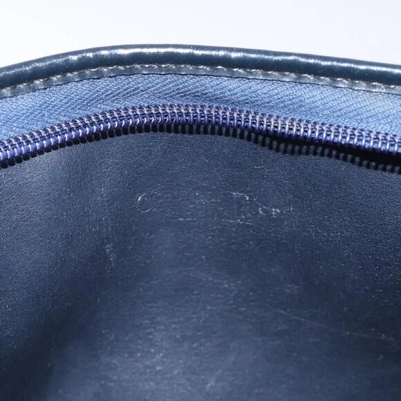 Christian Dior Trotter Canvas Shoulder Bag Navy Gold Auth 126267 - Picture 11 of 16